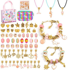 DIY Charms for Bracelet Making Set With Bracelet Necklace