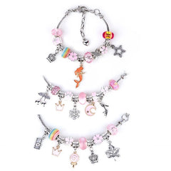 DIY Charms for Bracelet Making Set With Bracelet Necklace