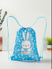 Dinosaurs Sports Equipment Bag Oxford Cloth Drawstring Bag Cartoon Print Outdoor Sports Camping Storage Bag