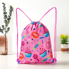 Dinosaurs Sports Equipment Bag Oxford Cloth Drawstring Bag Cartoon Print Outdoor Sports Camping Storage Bag