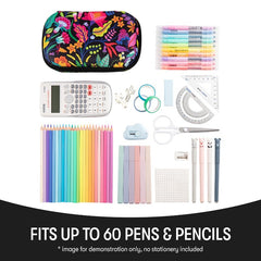 Flowers Pencil Box for Girls Large Capacity Pencil Pouch Pencil Bag