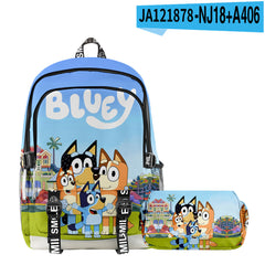 Girl Backpack 2pcs Set Fashion Cartoon Large School Students Printed Backpack
