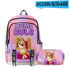 Girl Backpack 2pcs Set Fashion Cartoon Large School Students Printed Backpack