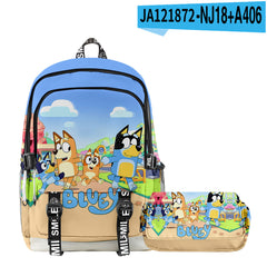 Girl Backpack 2pcs Set Fashion Cartoon Large School Students Printed Backpack
