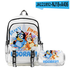Girl Backpack 2pcs Set Fashion Cartoon Large School Students Printed Backpack