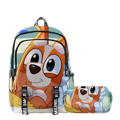 Girl Backpack 2pcs Set Fashion Cartoon Large School Students Printed Backpack