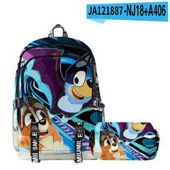 Girl Backpack 2pcs Set Fashion Cartoon Large School Students Printed Backpack