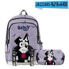 Girl Backpack 2pcs Set Fashion Cartoon Large School Students Printed Backpack
