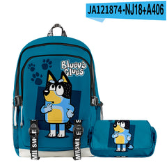 Girl Backpack 2pcs Set Fashion Cartoon Large School Students Printed Backpack