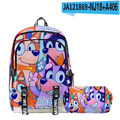 Girl Backpack 2pcs Set Fashion Cartoon Large School Students Printed Backpack