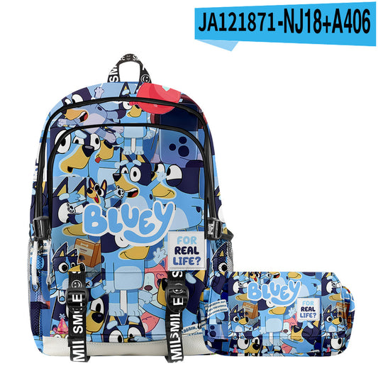 Girl Backpack 2pcs Set Fashion Cartoon Large School Students Printed Backpack