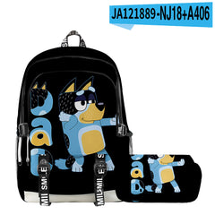 Girl Backpack 2pcs Set Fashion Cartoon Large School Students Printed Backpack
