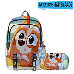 Girl Backpack 2pcs Set Fashion Cartoon Large School Students Printed Backpack