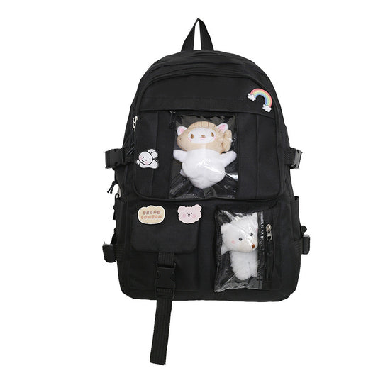 Girls Boys Backpack Waterproof Multifunctional Nylon Large Capacity School Bag Travel Backbag