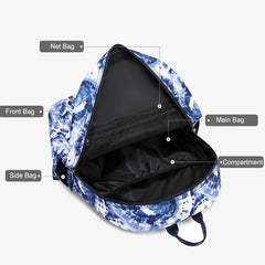 3pcs Set Large Capacity Print Backpack Student School Bag