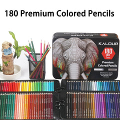 180 Colors Professional Oil Color Pencil Set With Iron Box
