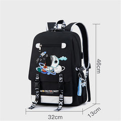 Kids Backpack Primary Astronaut School Backpack Schoolbags With USB Charge Port