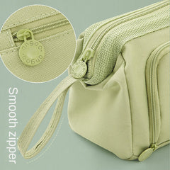 Large Capacity Multifunctional Pencil Bags Case Solid Color Series Canva Pencil Bag