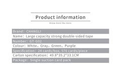 Large Capacity Strong Double-sided Tape With Tape Roller Dispenser