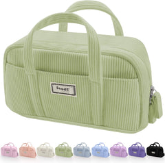 Large Pencil Case Pouch Extra Big Pencil Bag with 5 Compartments Pen Bag Wide Opening