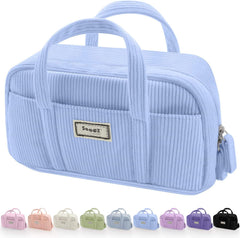 Large Pencil Case Pouch Extra Big Pencil Bag with 5 Compartments Pen Bag Wide Opening