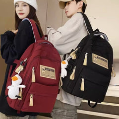 Large Capacity Backpack With Accessories Kawaii High School Middle Students Bookbag