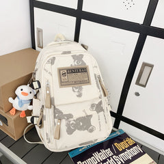 Large Capacity Backpack With Accessories Kawaii High School Middle Students Bookbag