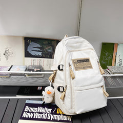 Large Capacity Backpack With Accessories Kawaii High School Middle Students Bookbag