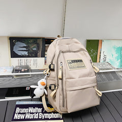 Large Capacity Backpack With Accessories Kawaii High School Middle Students Bookbag