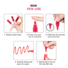 8 Pack Erasable Colors Liquid Macaron Erasable Marker