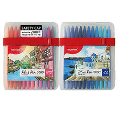 Plus Pen 3000 Felt Tip Pens Set Fine Point (0.4mm)