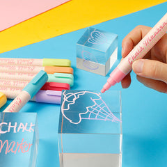 8 Pack Erasable Colors Liquid Macaron Erasable Marker