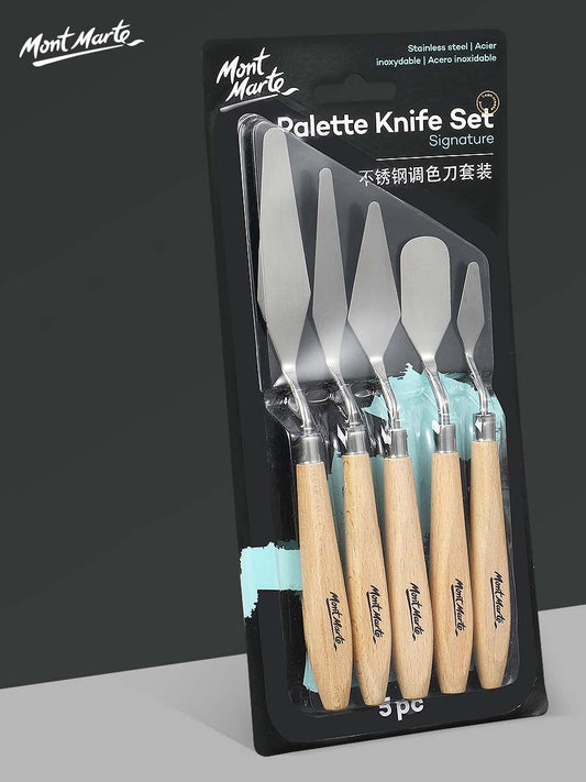 1Set Oil Painting Scraper Stainless Steel Palette Knife Set