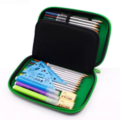 Mosaic PU Pencil Case Large Capacity EVA Stationery Storage Bag with Compartment Stationery Box