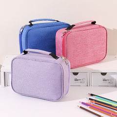 Multi-Functional Stationery Pencil Pouch Stretchy 72 Slots Colored Pencil Case