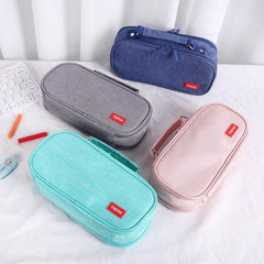 Multi Layer Pencil Bag Cosmetic Brush Tool Makeup Bag With Zipper