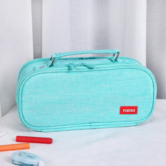 Multi Layer Pencil Bag Cosmetic Brush Tool Makeup Bag With Zipper