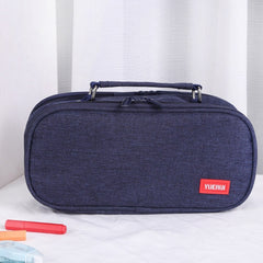 Multi Layer Pencil Bag Cosmetic Brush Tool Makeup Bag With Zipper