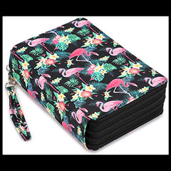 Multifunction 200 Slot Portable Colored Pencil Case Waterproof Leather Pencil Bag