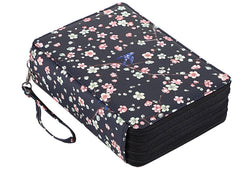 Multifunction 200 Slot Portable Colored Pencil Case Waterproof Leather Pencil Bag