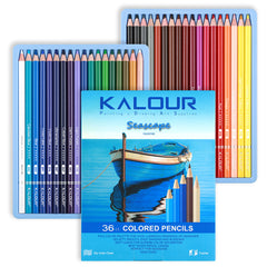 36 Colors Colored Pencils Set Ocean Color Series Pencils Drawing Sketches Pencil