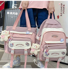 New High School Girls Backpack Nylon Waterproof Bookbag Laptop Backpack