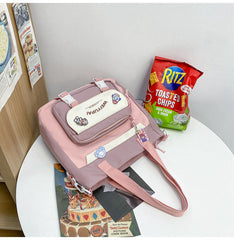 New High School Girls Backpack Nylon Waterproof Bookbag Laptop Backpack