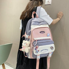 New High School Girls Backpack Nylon Waterproof Bookbag Laptop Backpack
