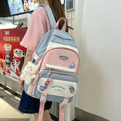 New High School Girls Backpack Nylon Waterproof Bookbag Laptop Backpack