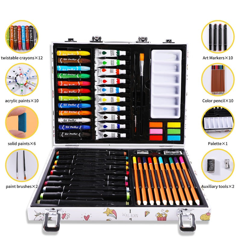 Art set 53 Pcs Kids Children Drawing Set - honeylives