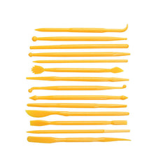 14pcs Set Plastic Clay Sculpting Set Wax Carving Pottery Tools
