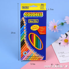 Oil-Based Colored Pencil Set in Hexagonal Shape For Kids and Children