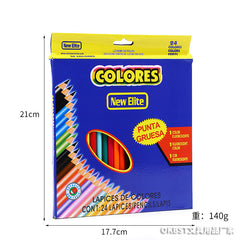 Oil-Based Colored Pencil Set in Hexagonal Shape For Kids and Children