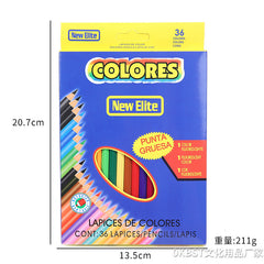 Oil-Based Colored Pencil Set in Hexagonal Shape For Kids and Children